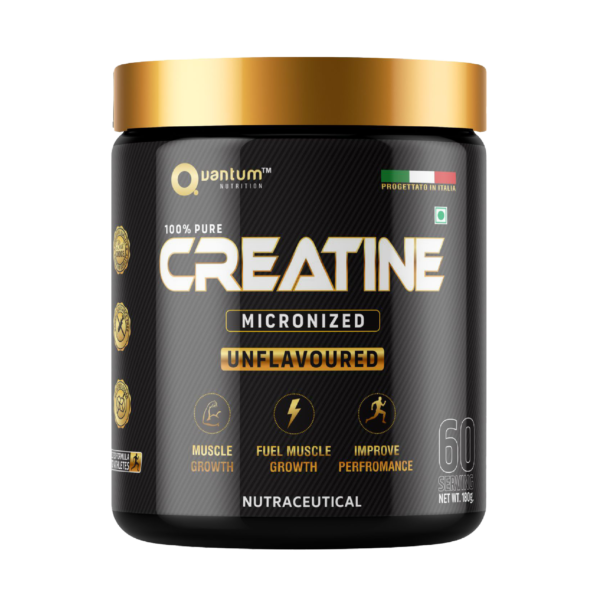 Quantum Nutrition's micronised creatine monohydrate unflavoured.