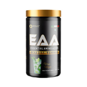 Quantum Nutrition's EAA with BCAA 2:1:1 in Virgin Mojito flavour. 10g of pure essential amino acids with best flavour