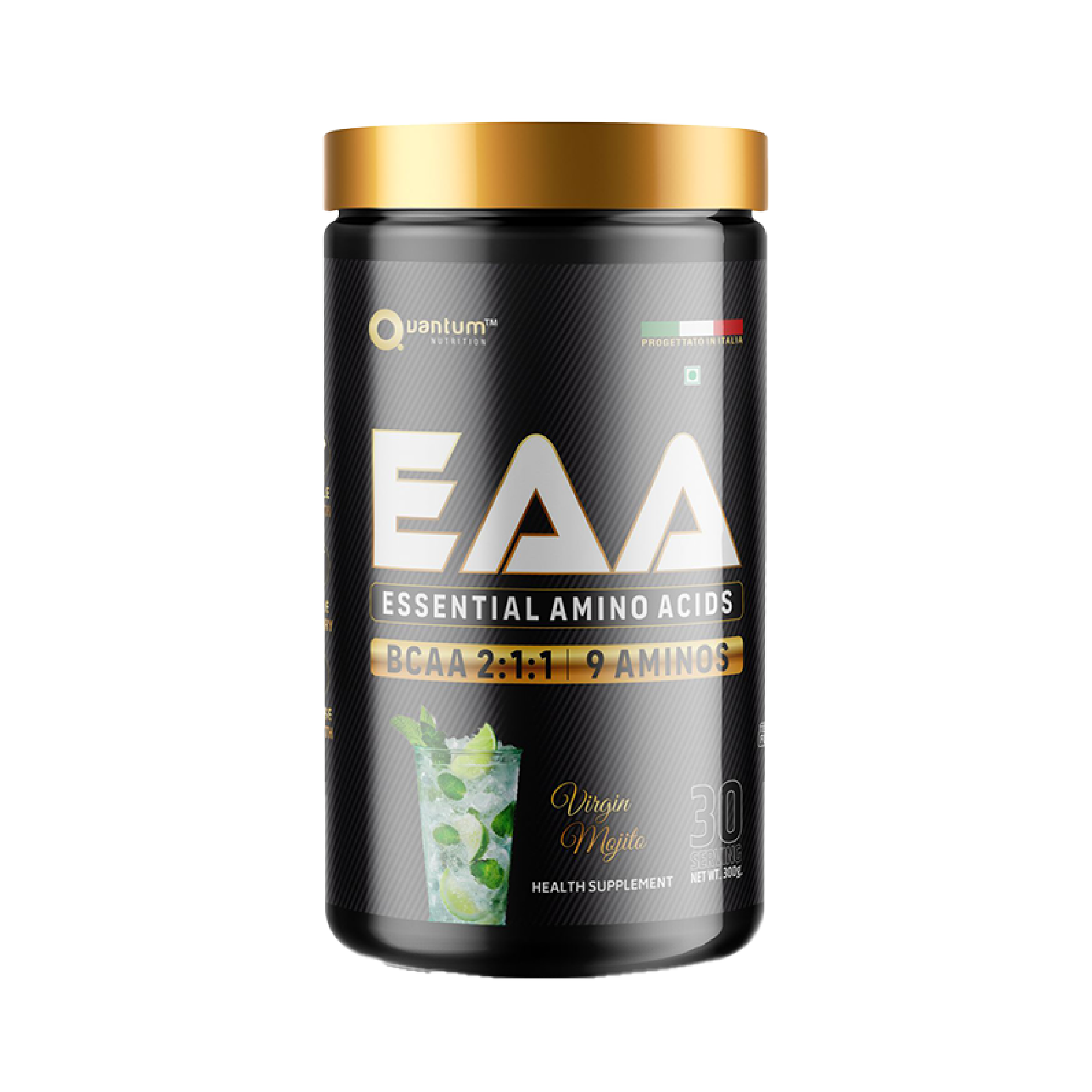 Quantum Nutrition's EAA with BCAA 2:1:1 in Virgin Mojito flavour. 10g of pure essential amino acids with best flavour