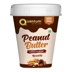 Quantum Nutrition Peanut butter in Choco Almond flavour.