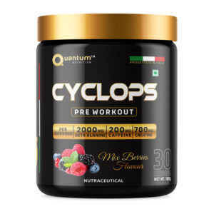 Quantum Nutrition Cyclops Pre-Workout – Mix Berries 180g | Pre-Training Drink Mix