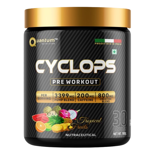 Quantum Nutrition Cyclops Pre-Workout – Tropical Fruits (180g)