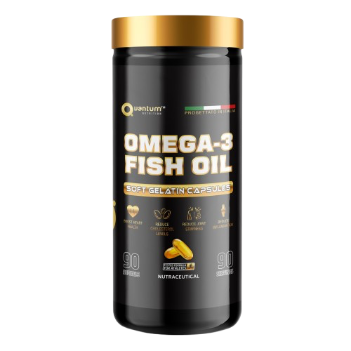 Quantum Nutrition Omega-3 Fish Oil – 90 Softgels | EPA & DHA for Heart, Joint & Brain Health