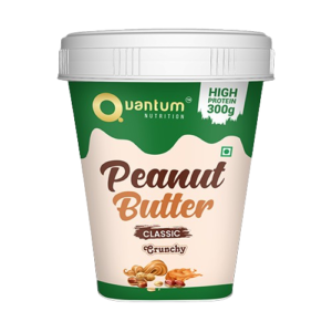 Quantum Nutrition Peanut Butter – Classic Crunchy (1kg) | High Protein Peanut Spread
