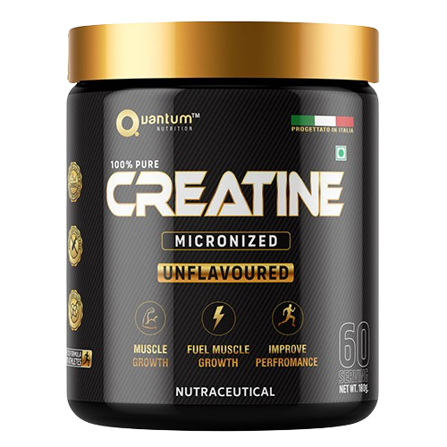 Quantum Nutrition Creatine Micronized 100% Pure | 60 Servings | Unflavoured | Muscle Strength & Performance