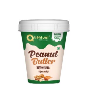 Quantum Nutrition Peanut Butter – Classic Crunchy (1kg) | High Protein Peanut Spread