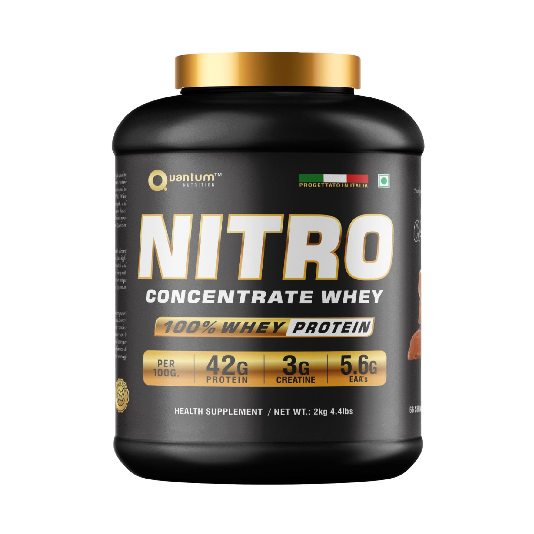 Quantum Nitro Whey – 42g Protein | 3g Creatine | Premium Concentrate Whey (2kg)