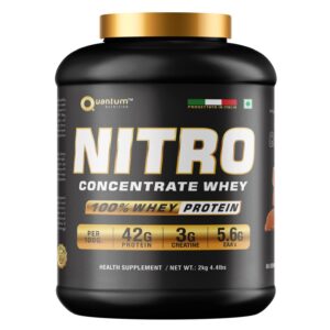 Quantum Nitro Whey – 42g Protein | 3g Creatine | Premium Concentrate Whey (2kg)