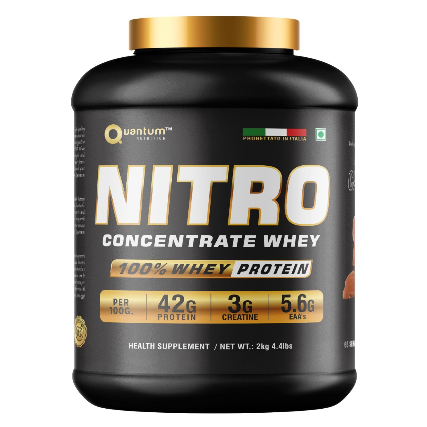 Quantum Nitro Whey – 42g Protein | 3g Creatine | Premium Concentrate Whey (2kg)
