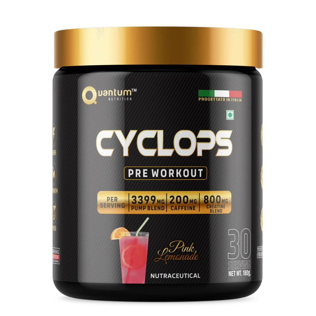 Quantum Nutrition Cyclops Pre-Workout – Pink Lemonade (180g)