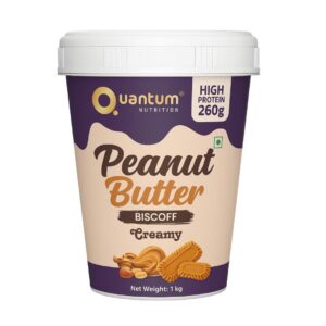 Quantum Nutrition Peanut Butter – Biscoff | Cookie Spread Flavour | High Protein Spread
