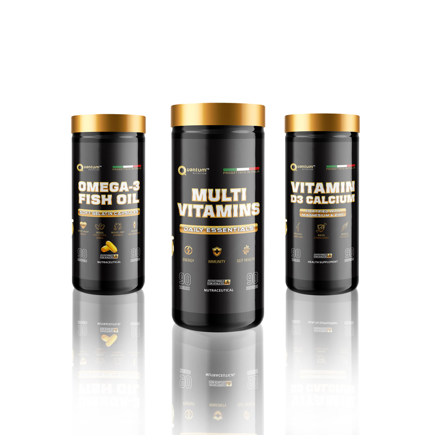 Quantum Essential Combo | Multi-Vitamin | Omega | Vitamin D3 - Image 2