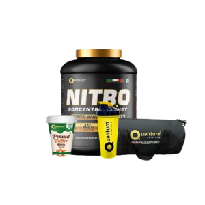 Quantum Nitro Combo | Nitro | Peanut Butter | Gym Bag | Shaker