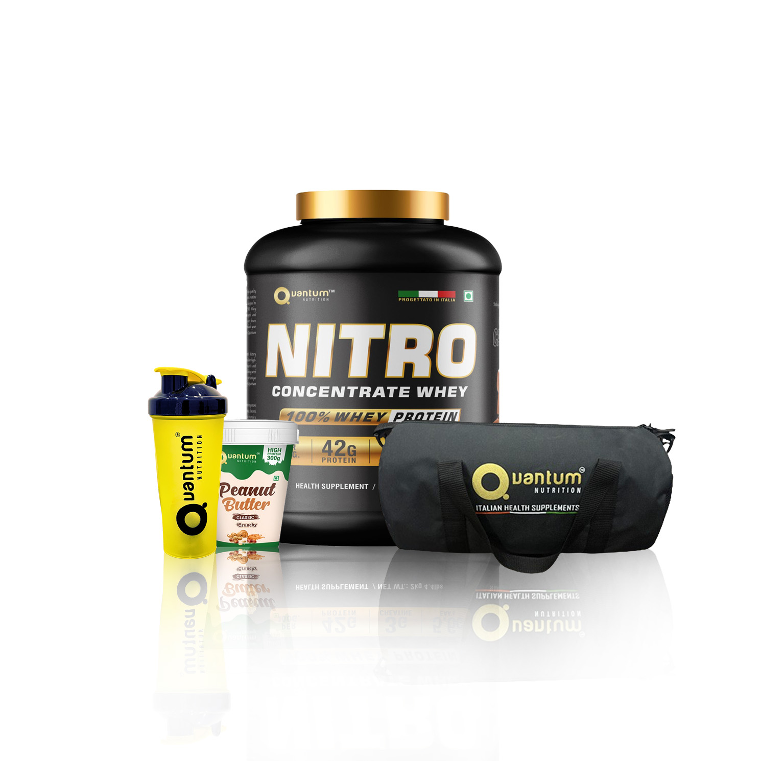 Quantum Nitro Combo | Nitro | Peanut Butter | Gym Bag | Shaker - Image 2